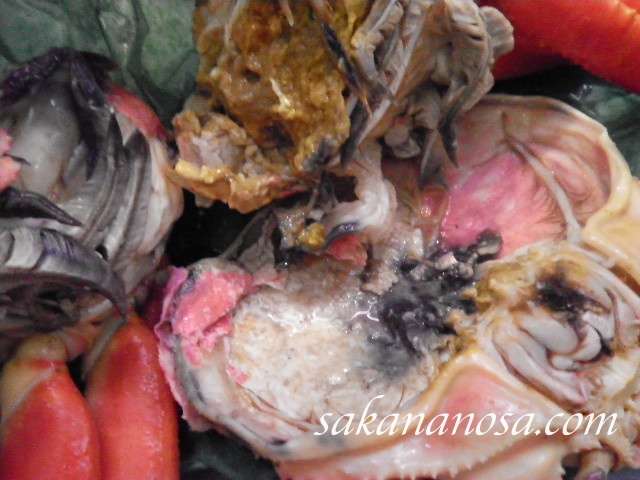茹でたカニの中が真っ黒だった原因はコレ 黒い汁 食べて大丈夫 さかなのさ 魚美味探求